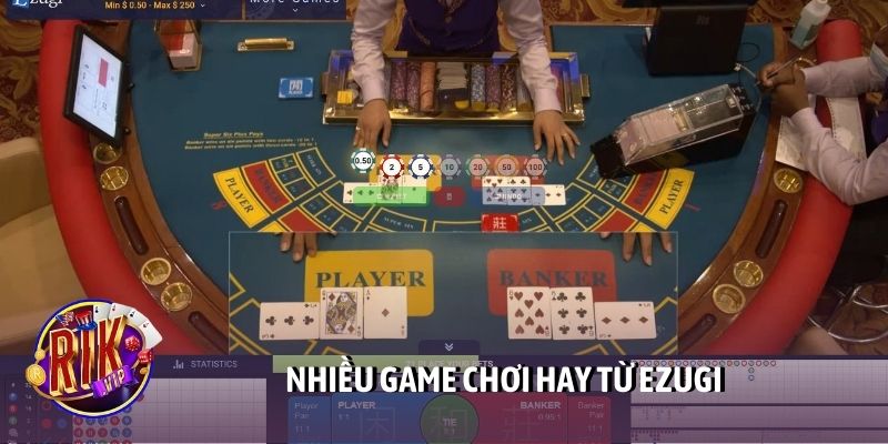 Nhiều game chơi hay từ Ezugi