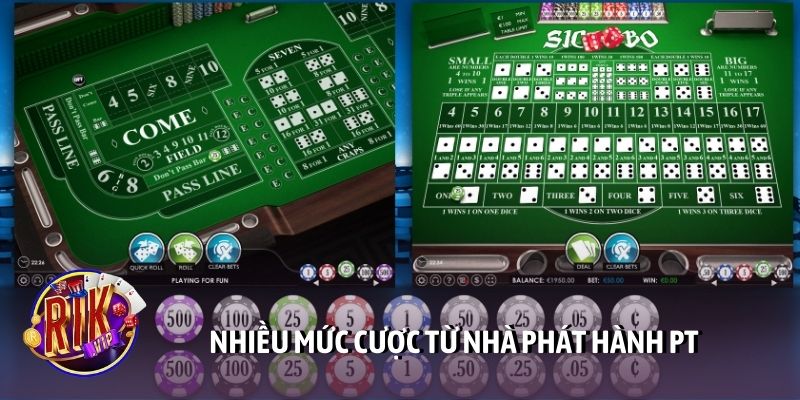 Nhiều mức cược từ nhà phát hành PT