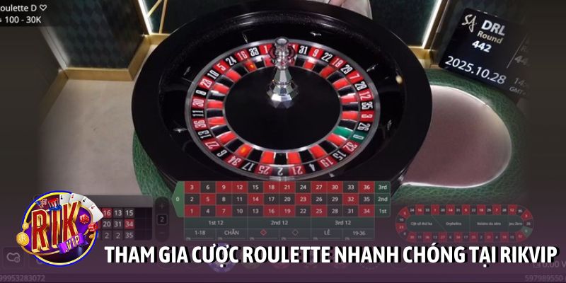 Tham gia cá cược roulette nhanh chóng tại Rikvip